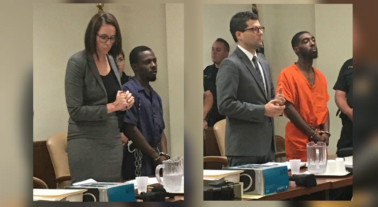 Two men are ordered held for trial in Camden County: one for the kidnapping and murder of the grandson of Camden City Council President Curtis Jenkins, and the other on related robbery charges.