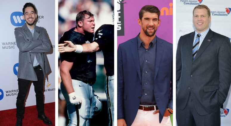 Mike Shinoda, Barret Robbins, Michael Phelps, Dr. Chris Nowinski
