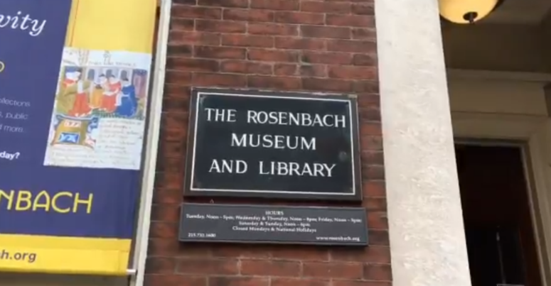 The Rosenbach Museum on Delaney Street is hosted a special showing of their "love letters" collection Thursday evening in honor of Valentine's Day.