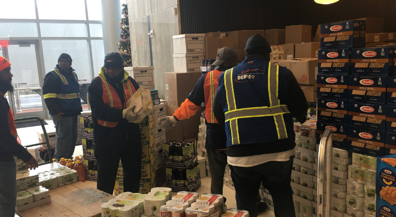 Food drive in Camden