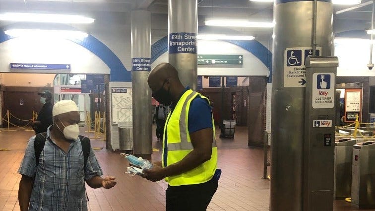 New SEPTA social distancing coaches to provide COVID-19 information, masks at stations