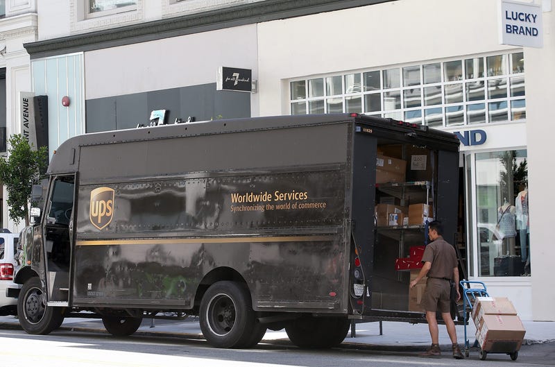 UPS Driver Truck