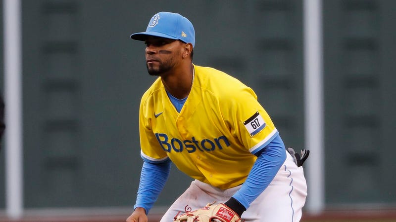 The Red Sox took the field in their "City Series" jerseys Saturday.