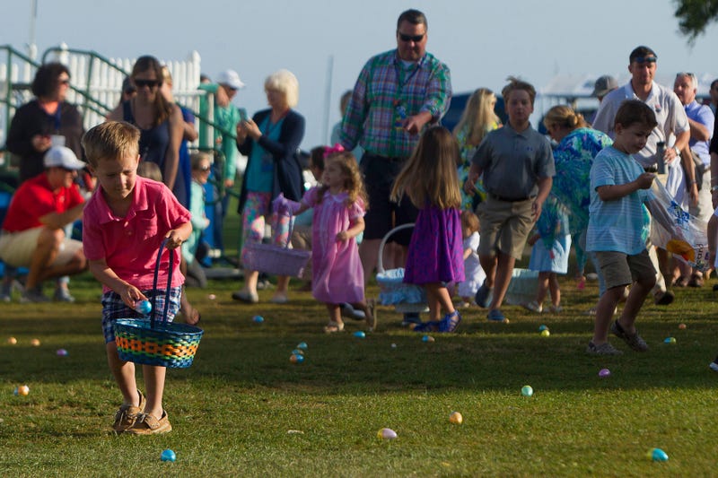 Area governments are encouraging social distancing Easter Egg hunts.