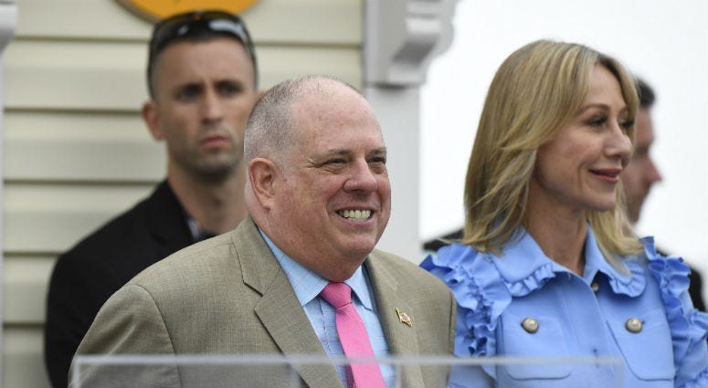 Gov. Larry Hogan jokingly takes shots at Redskins