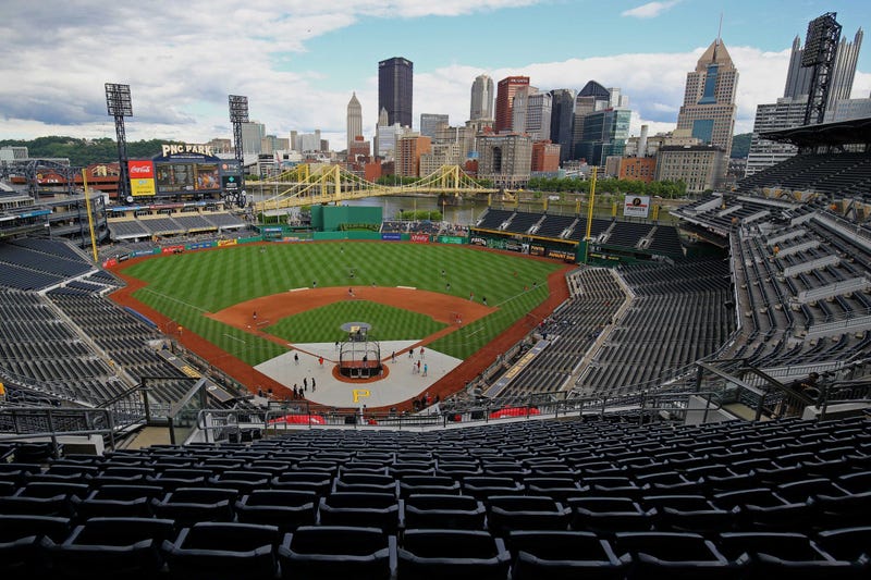 A view of the stadium prior to the game of the Miami Marlins against the Pittsburgh Pirates at PNC Park. 