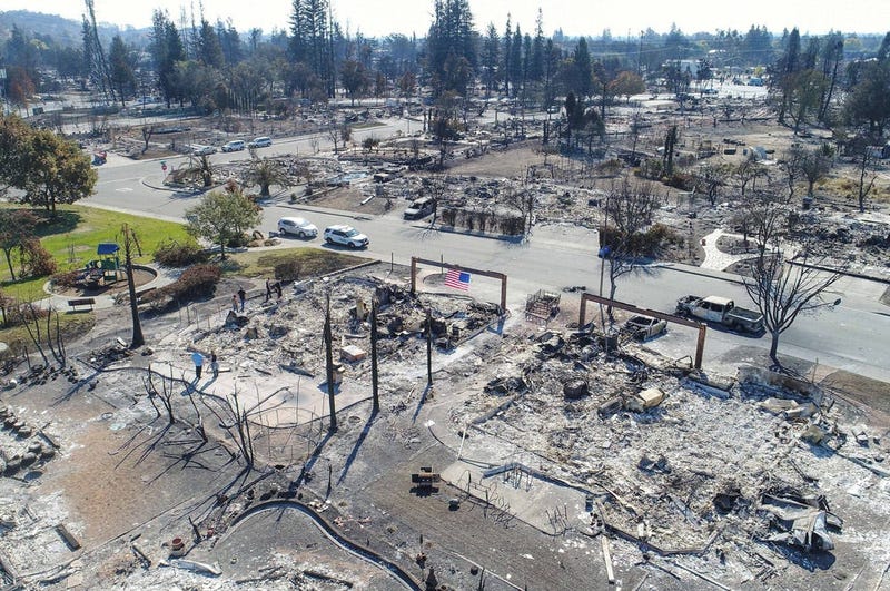 Wildfire Damage In Santa Rosa, CA