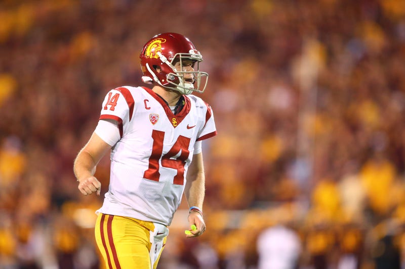 Southern California Trojans quarterback Sam Darnold against the Arizona State Sun Devils at Sun Devil Stadium.