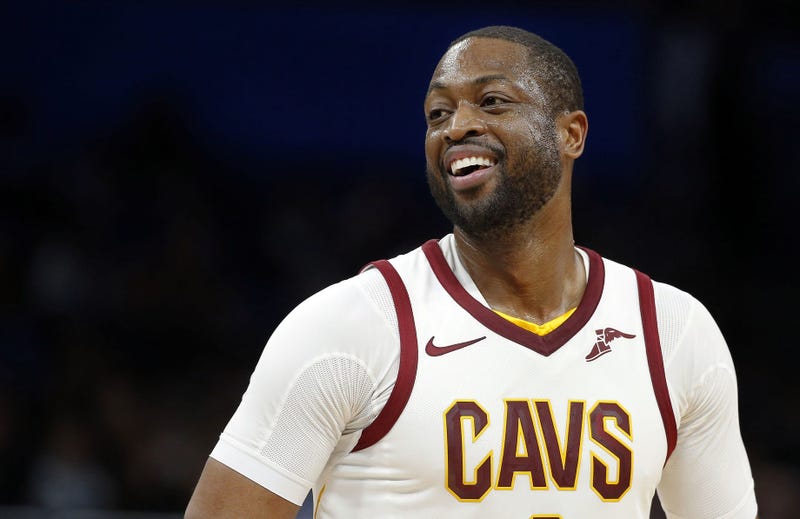 Jan 6, 2018; Orlando, FL, USA; Cleveland Cavaliers guard Dwyane Wade (9) smiles as he looks on against the Orlando Magic during the second quarter at Amway Center. Mandatory Credit: Kim Klement-USA TODAY Sports
