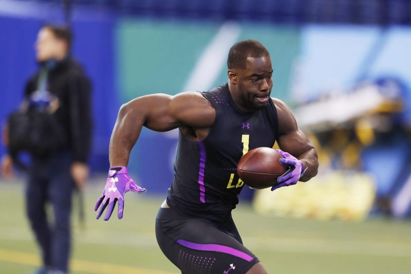 Memphis Tigers linebacker Genard Avery participates in work out drills during the 2018 NFL Combine at Lucas Oil Stadium