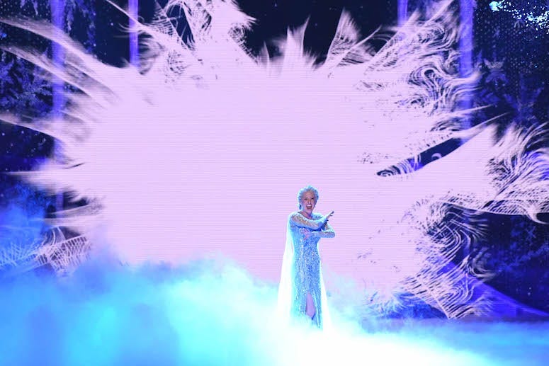 Caissie Levy, Elsa, Frozen, Broadway, Tony Awards, 2018, Snow Background