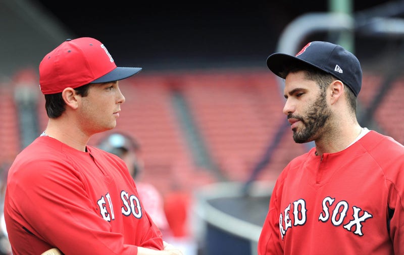 Red Sox prospect Triston Casas and designated hitter J.D. Martinez