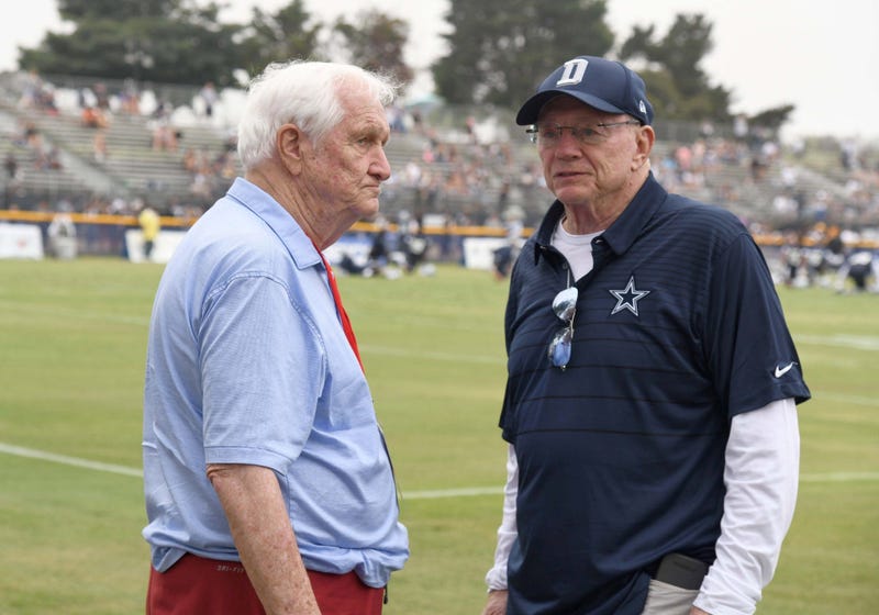 Gil Brandt and Jerry Jones 