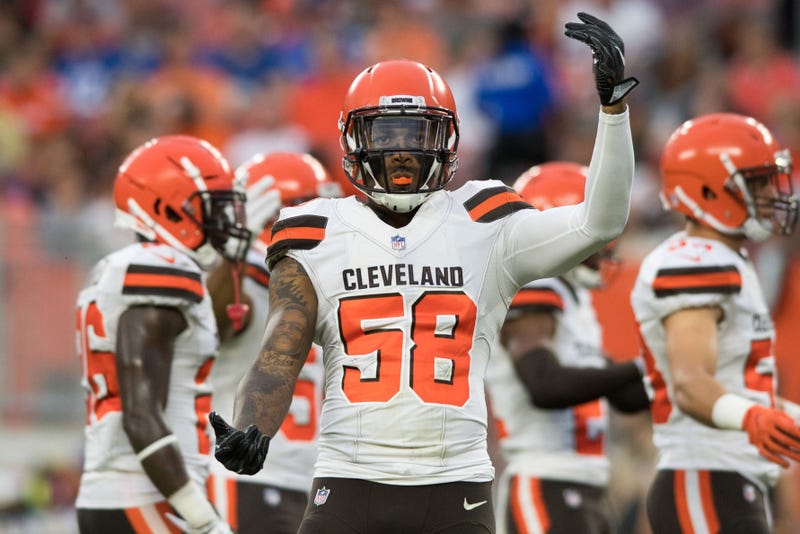 Cleveland Browns linebacker Christian Kirksey (58) at FirstEnergy Stadium.