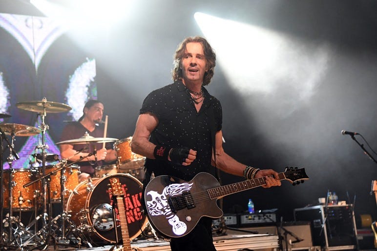 Aug 28, 2018; Pompano Beach, FL, USA; Rick Springfield performs at Pompano Beach Amphitheatre