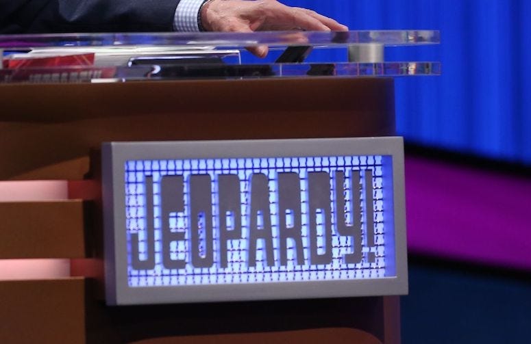 Jeopardy!, Podium, Desk, Logo