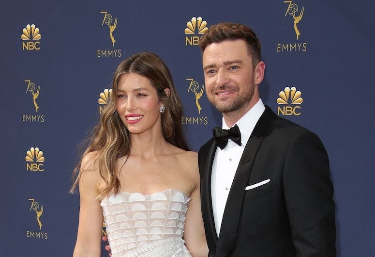 Jessica Biel, Justin Timberlake, Red Carpet, 70th Emmy Awards, 2018