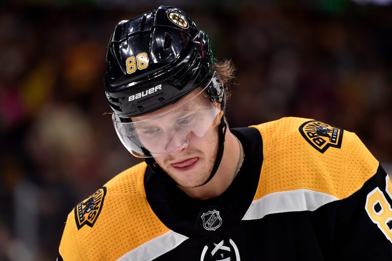 Oct 8, 2018; Boston, MA, USA; Boston Bruins right wing David Pastrnak (88) during the third period against the Ottawa Senators at TD Garden. Mandatory Credit: Bob DeChiara-USA TODAY Sports