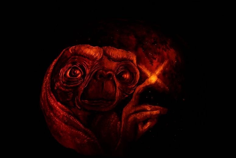 E.T., Pumpkin, Carving, Jack-O-Lantern, Phone Home, 2018