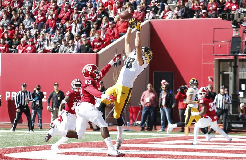 Iowa tight end T.J. Hockenson is a prospect at the NFL Combine the Redskins should watch.