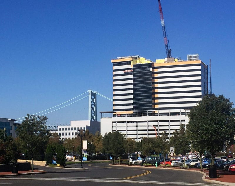 Construction continues on the Camden waterfront.