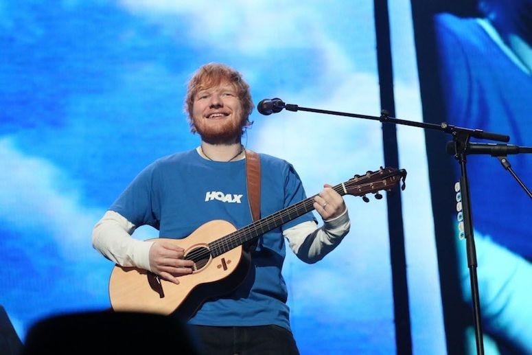 Ed Sheeran, Concert, Guitar, Smile, Miller Park, 2018