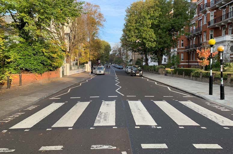 Abbey Road, Zig Zag Crosswalk, Zebra Crossing, The Beatles, 2018