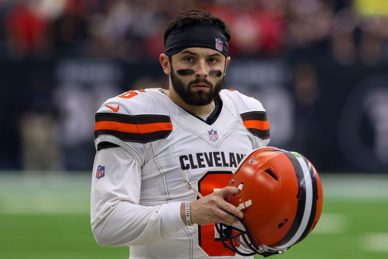 Cleveland Browns quarterback Baker Mayfield (6) during the game against the Houston Texans at NRG Stadium.