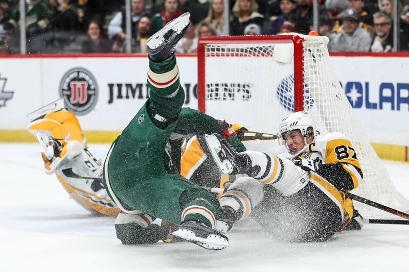 Koivu and Crosby hit the ice