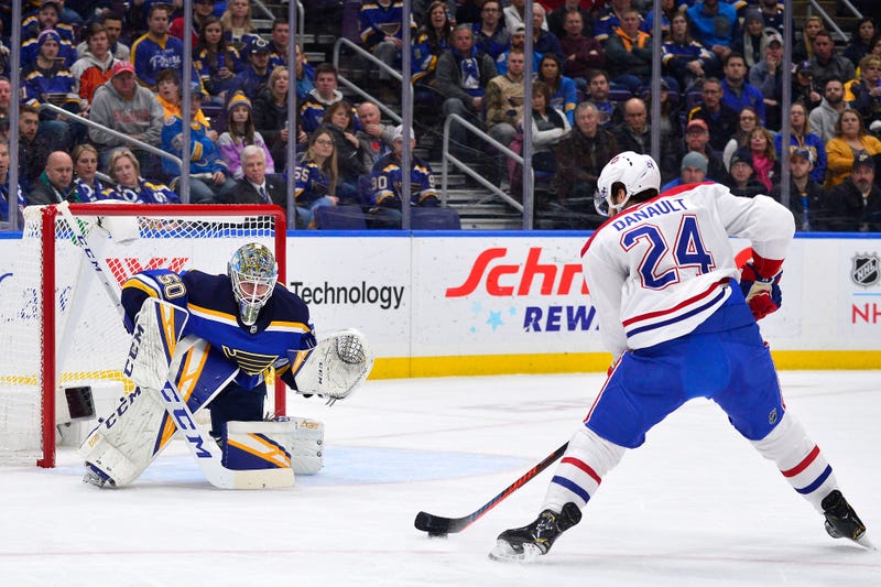 St. Louis Blues goaltender Jordan Binnington