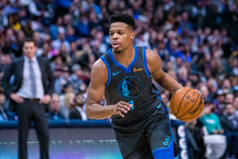 Jan 7, 2019; Dallas, TX, USA; Dallas Mavericks guard Dennis Smith Jr. (1) in action during the game between the Lakers and the Mavericks at the American Airlines Center. Mandatory Credit: Jerome Miron-USA TODAY Sports