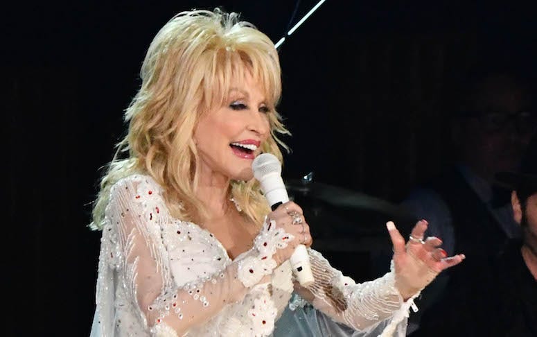 Dolly Parton, Grammy Awards, 2019, Singing, Performance, White Dress