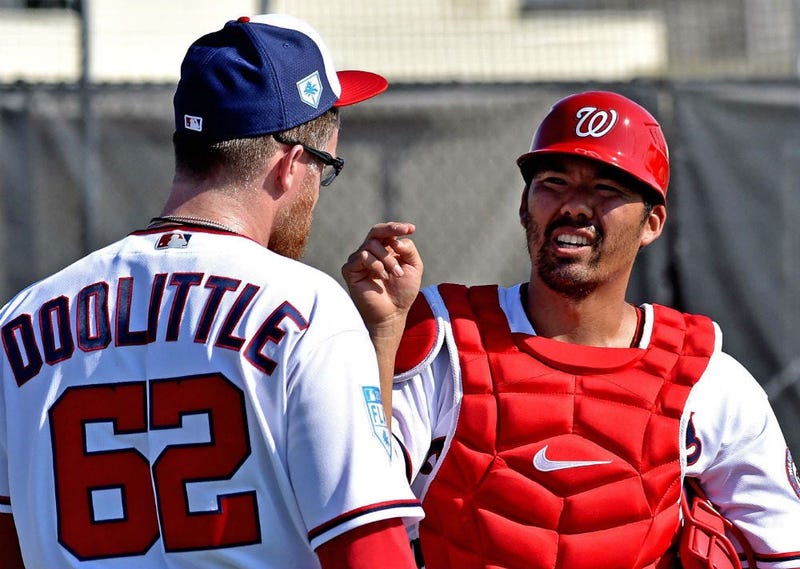 Nationals catcher Kurt Suzuki has no problem splitting time with Yan Gomes.