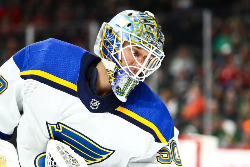St. Louis Blues goaltender Jordan Binnington