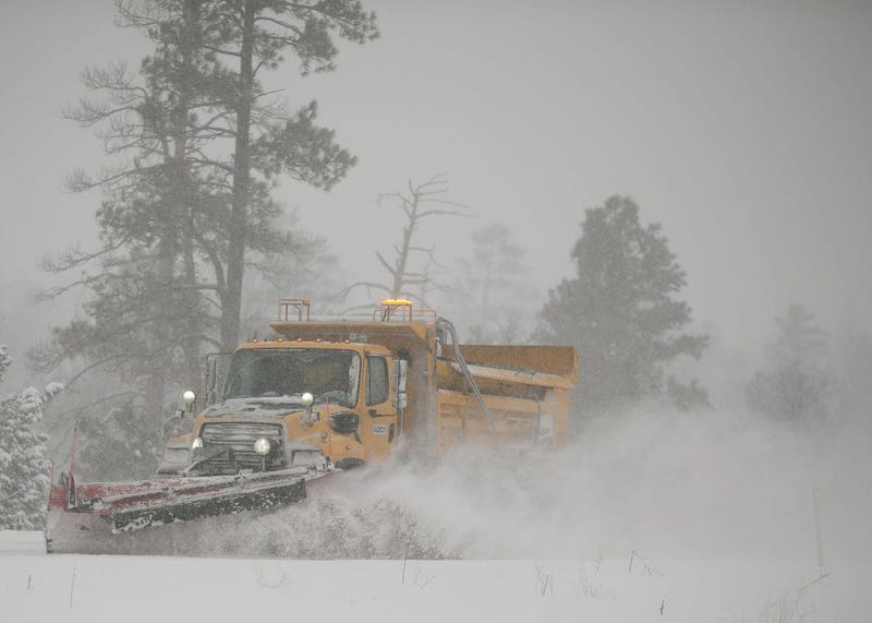 A snow plow 