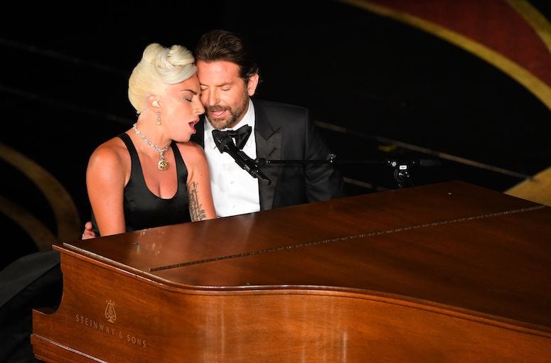 Lady Gaga, Bradley Cooper, Piano, Singing, Shallow, 91st Academy Awards