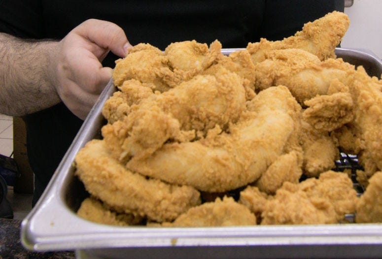 chicken nugget, peeling, louisiana, sameer jafri, mconalds