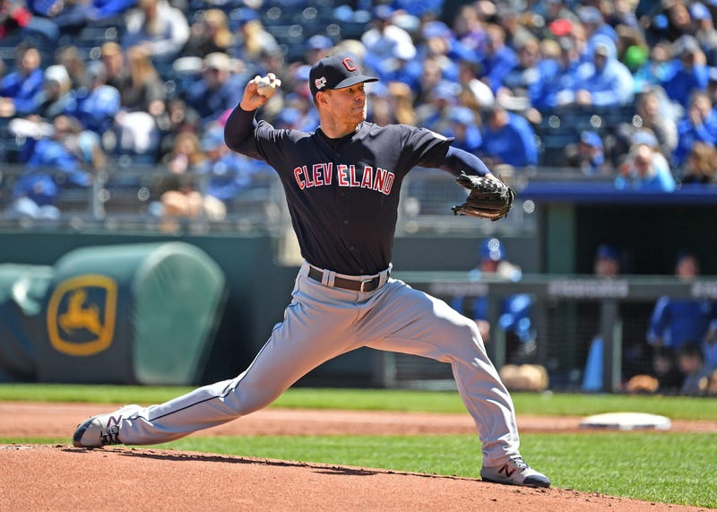 Cleveland Indians starting pitcher Corey Kluber