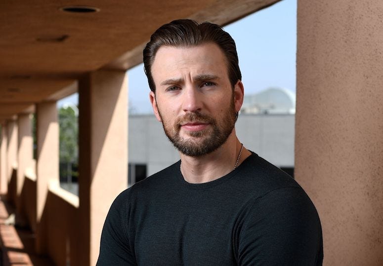 Chris Evans, Portait, Posing, CBS Studio, Beard, 2017
