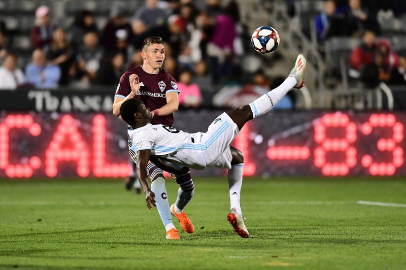 Abu Danladi makes a play for Minnesota United