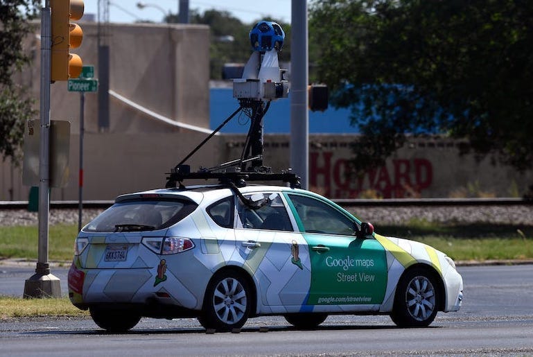 Google Maps Street View, Car, Driving, Maps, Google Maps