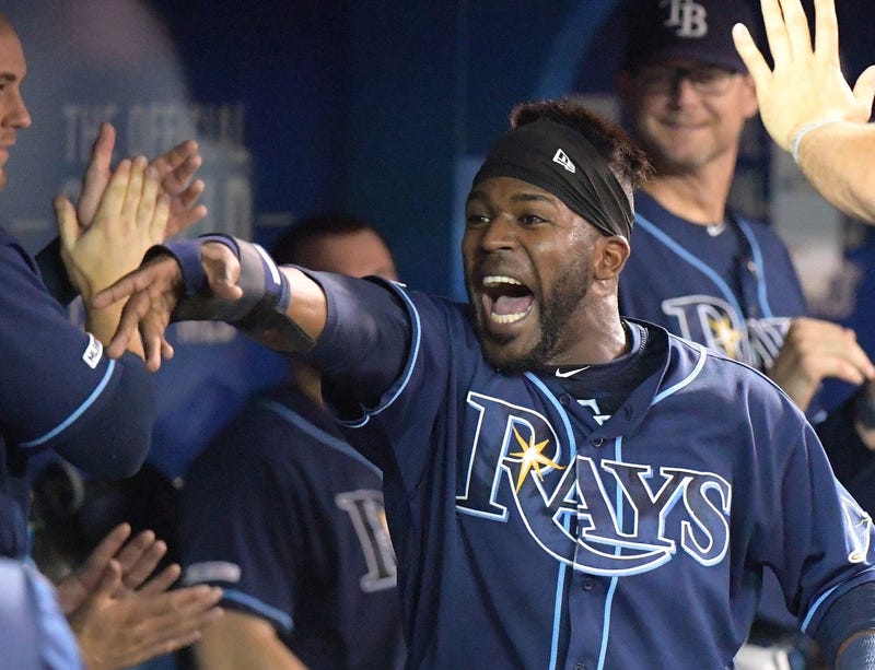  Toronto, Ontario, CAN; Tampa Bay Rays center fielder Guillermo Heredia 