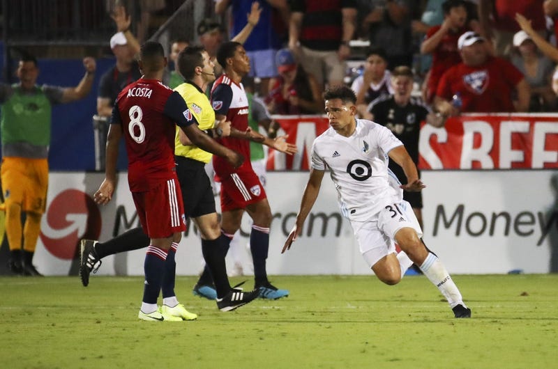 Minnesota United midfielder Hassani Dotson