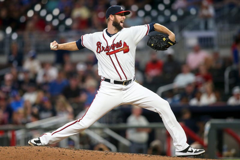 Chris Martin, one of three relievers the Braves added at the trade deadline