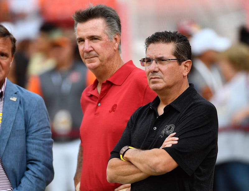 Washington Redskins president Bruce Allen (left) team owner Daniel Snyder (right)