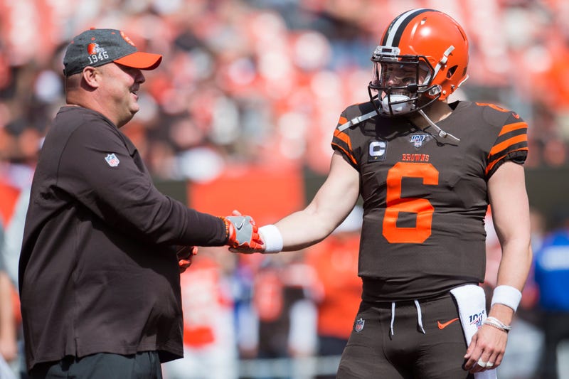 Freddie Kitchens and Baker Mayfield