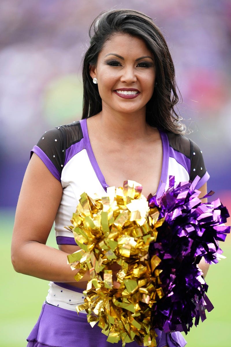 Sep 29, 2019; Baltimore, MD, USA; Baltimore Ravens cheerleaders entertain fans during the game against the Cleveland Browns at M&T Bank Stadium. Mandatory Credit: Mitch Stringer-USA TODAY Sports