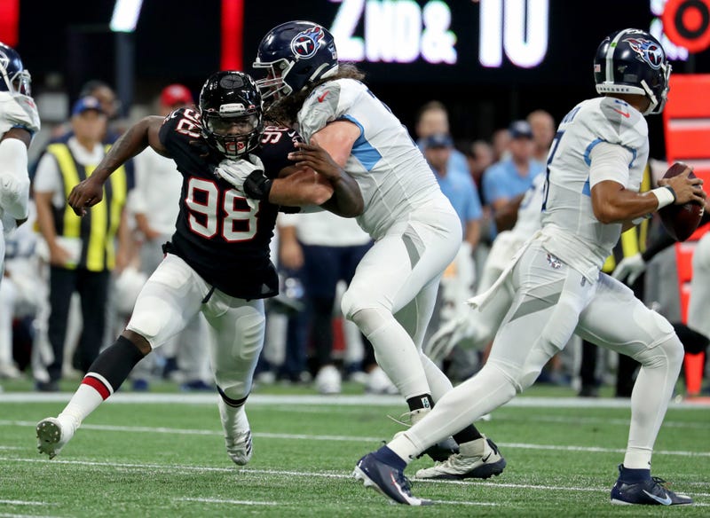 Atlanta Falcons defensive end Takkarist McKinley