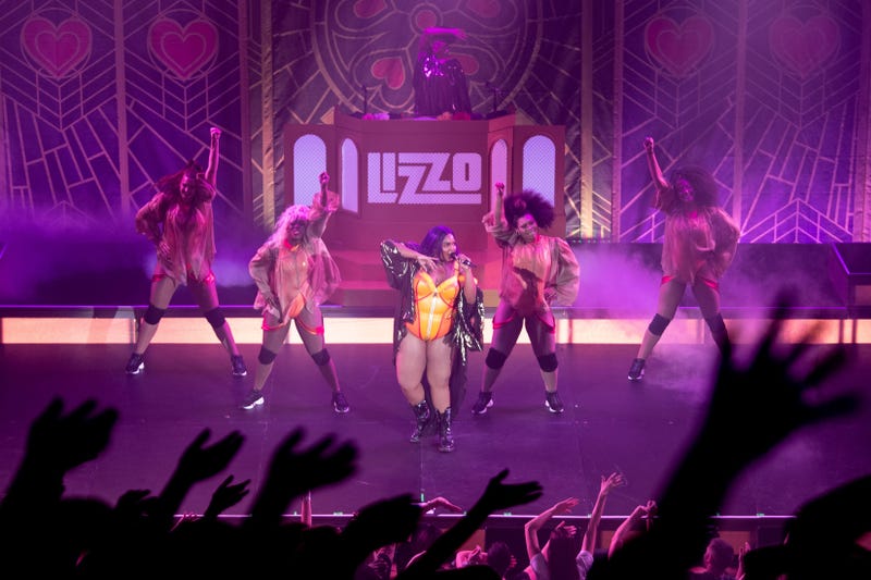 Lizzo performs at the Ryman Auditorium in Nashville, Tenn., Monday.