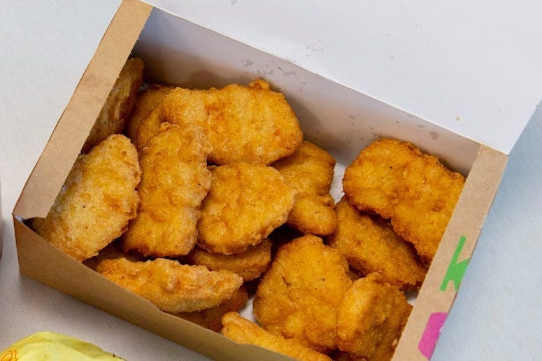 McDonald's, Chicken Nuggets, Box, White Background